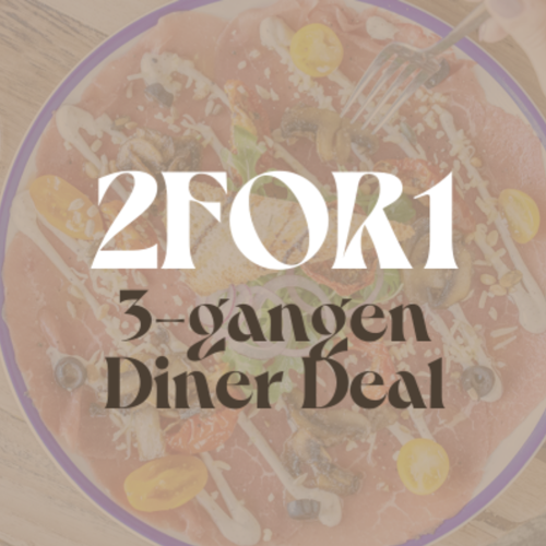 2FOR1 | 3-gangen Diner Deal