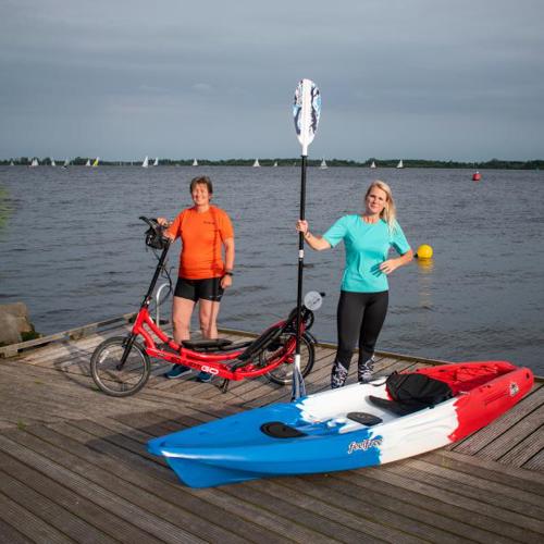 Elliptigo en Sup Arrangement met koffie/thee met gebak