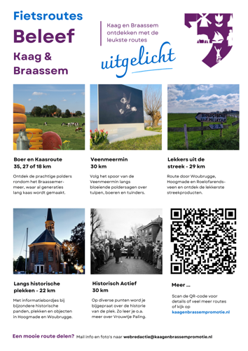 Beleefposter fietsroutes