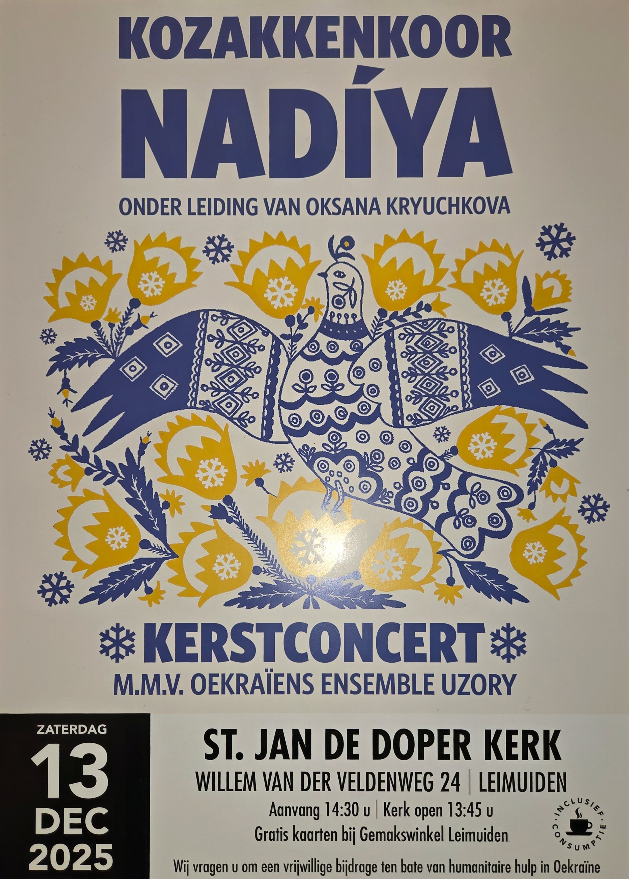 Gratis kerstconcert met Kozakkenkoor Nadiya