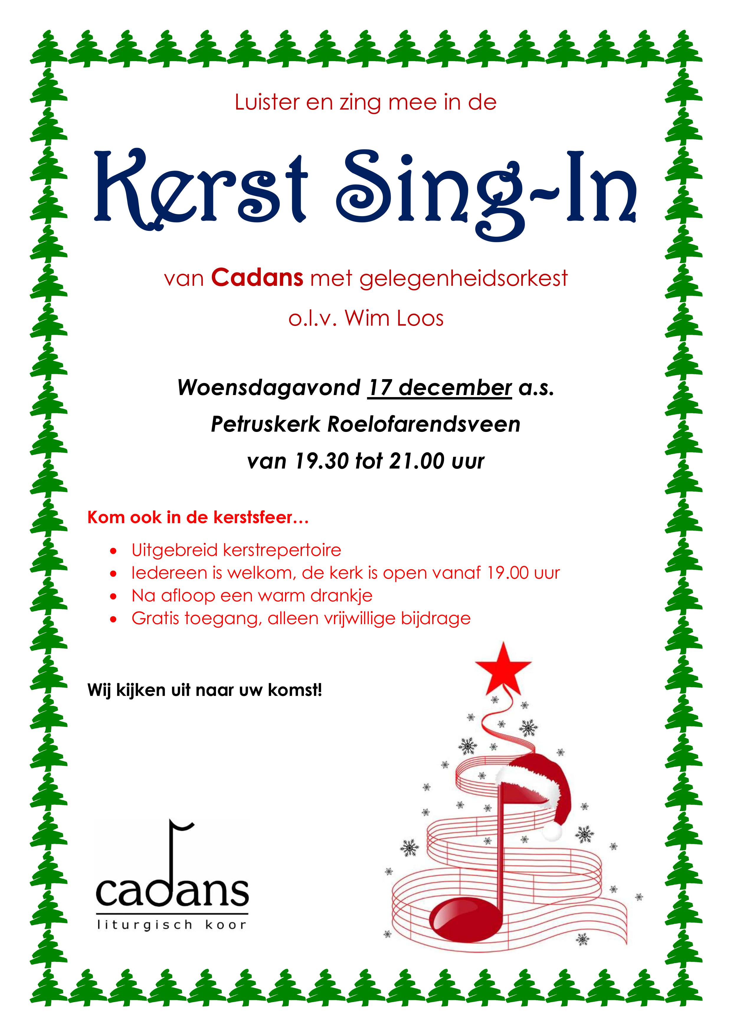Kerst Sing-In met Cadans