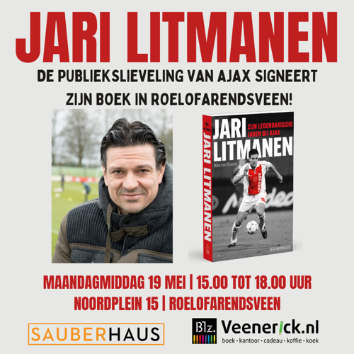 Jari Litmanen signeert biografie