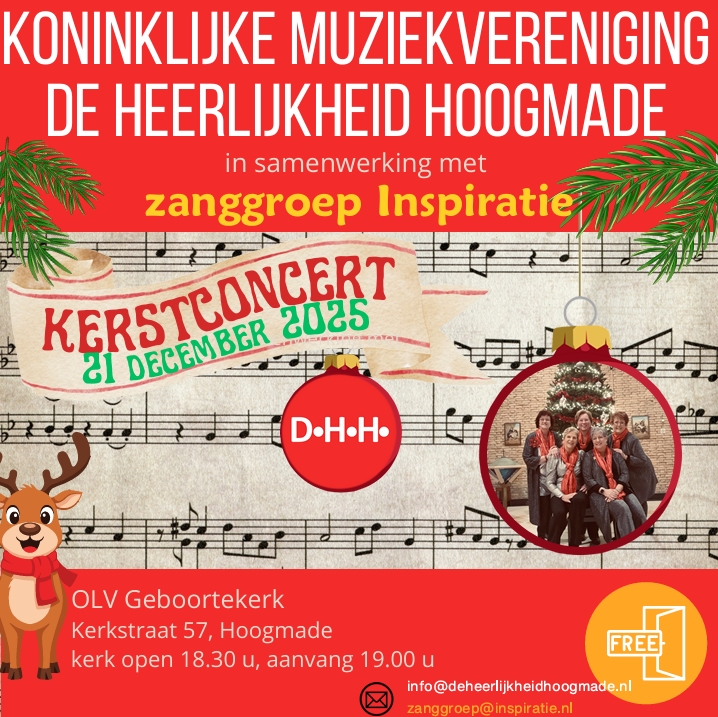 Kerstconcert De Heerlijkheid Hoogmade